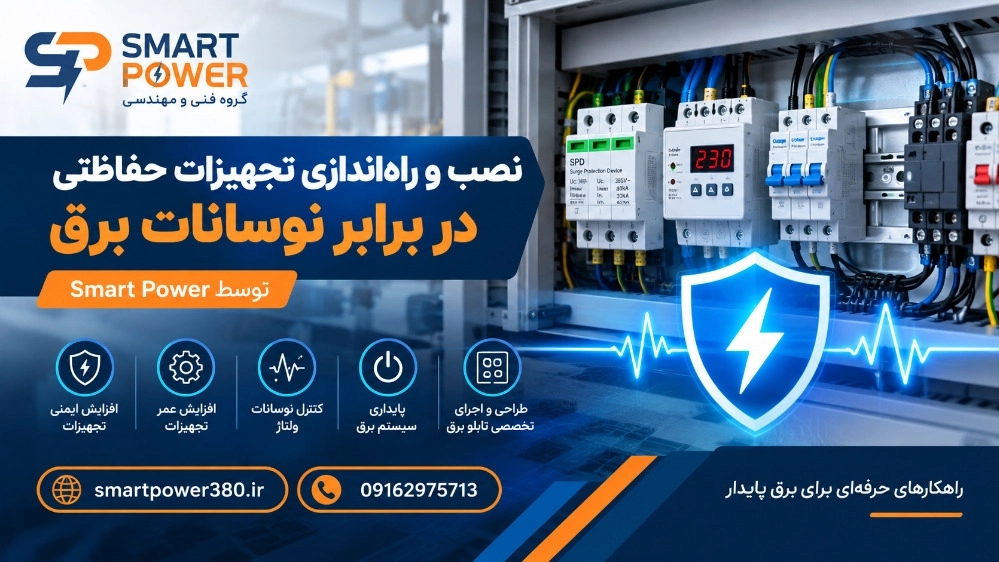 نصب و راه اندازی تجهیزات حفاظتی در برابر نوسانات برق با Smart Power نصب و راه اندازی تجهیزات حفاظتی در برابر نوسانات برق با Smart Power